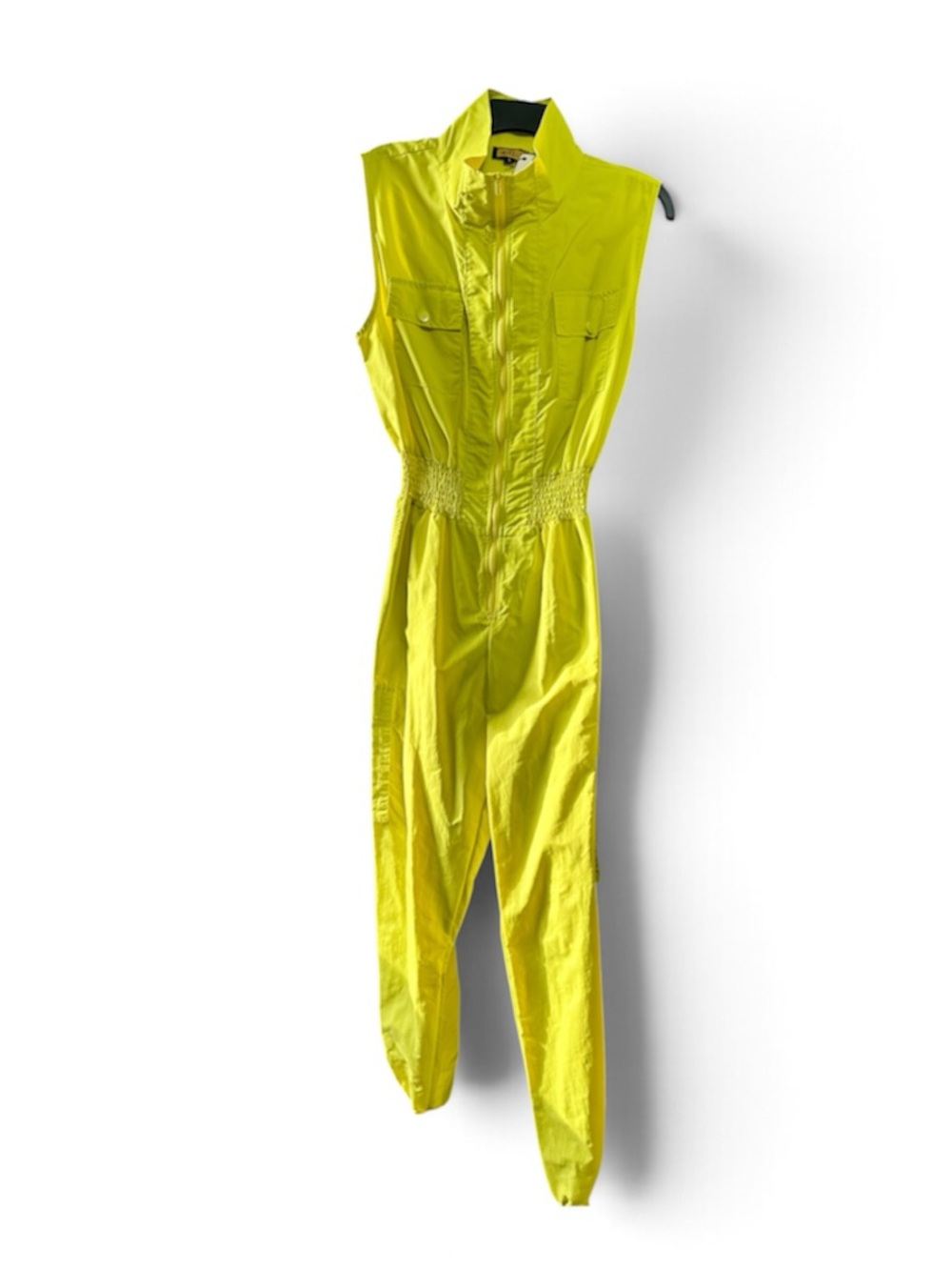 Sleeveless Neon Yellow Jumpsuit